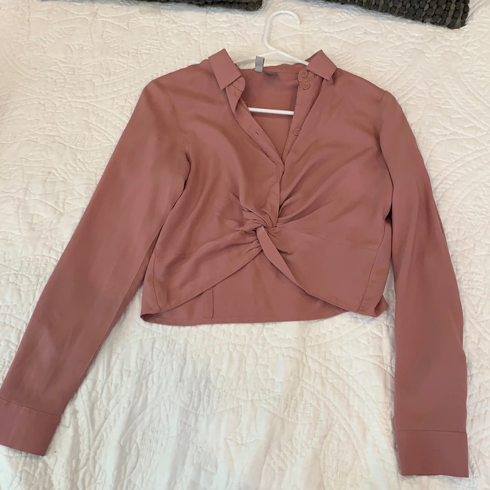 Button up crop top